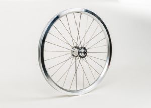 Front wheel radial lacing incl fittings - Superlight (Silver)