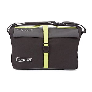 Brompton - Roll Top Bag - Grijs, zwart en Limoen groen